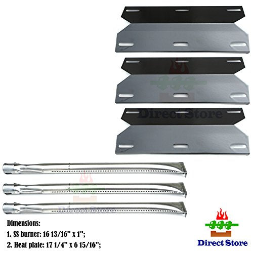 Direct store Parts Kit DG104 Replacement Charmglow Home Depot 3 Burner 720-0230; 720-0036-HD-05 Gas Grill Burners & Heat Plates