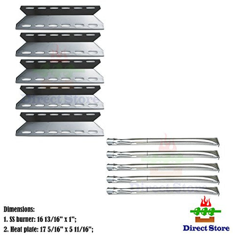 Direct store Parts Kit DG106 Replacement Charmglow 720-0234,Nexgrill 720-0033,720-0234,720-0289 Grill Burner and Heat Plate -5pack