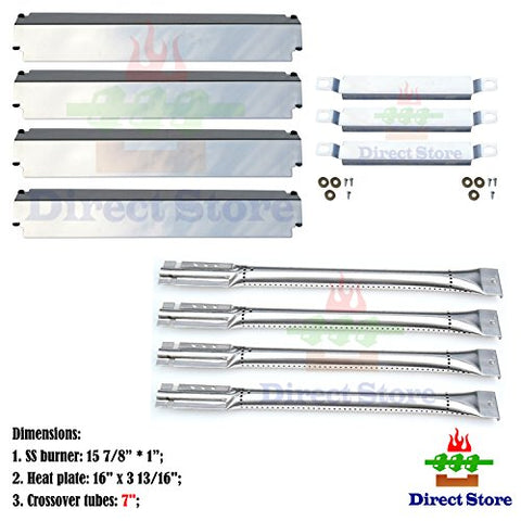 Direct store Parts Kit DG240 Replacement Charbroil 463248208,463268107,466248208 Gas Grill Burners,CrossoverTubes,Heat Plates