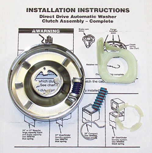 3951311 WASHER CLUTCH KIT FOR WHIRLPOOL KENMORE SEARS ROPER ESTATE KITCHENAID