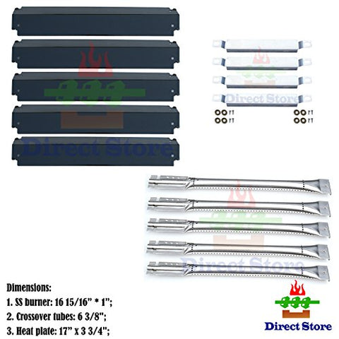 Direct store Parts Kit DG178 Replacement Charbroil Commercial 463268806 Gas Grill Burner,Carryover Tubes,Heat Plates