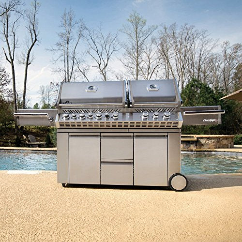 Napoleon Grills Prestige PRO 825 with Power Side Burner and Infrared Rear and Bottom Burners Propane Gas Grill