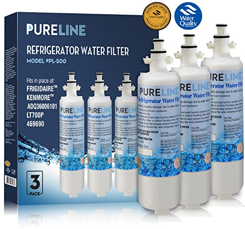 LG LT700P Refrigerator Water Filter, LG ADQ36006101 Compatible Water Filter, Kenmore 46-9690 (9690) Compatible Water Filter Replacement - Refrigerator - Also Fits WSL-3,WF700
