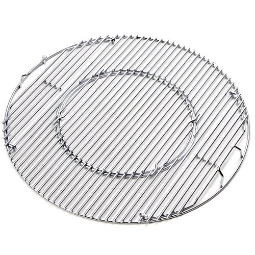 Edgemaster Weber 8835 Gourmet BBQ System Hinged Stainless steel Cooking Grate Fits 22-1/2-inch Weber charcoal grills