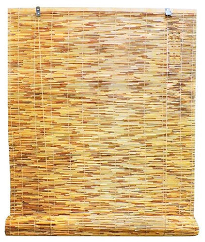 Radiance 0360486 Natural Woven Reed Light Filtering Roll Up Window Blind, 48-Inch Wide by 72-Inch High